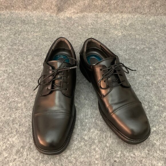 Nunn Bush Men's Leather Black Lace Up Oxford Shoes - Picture 7 of 11